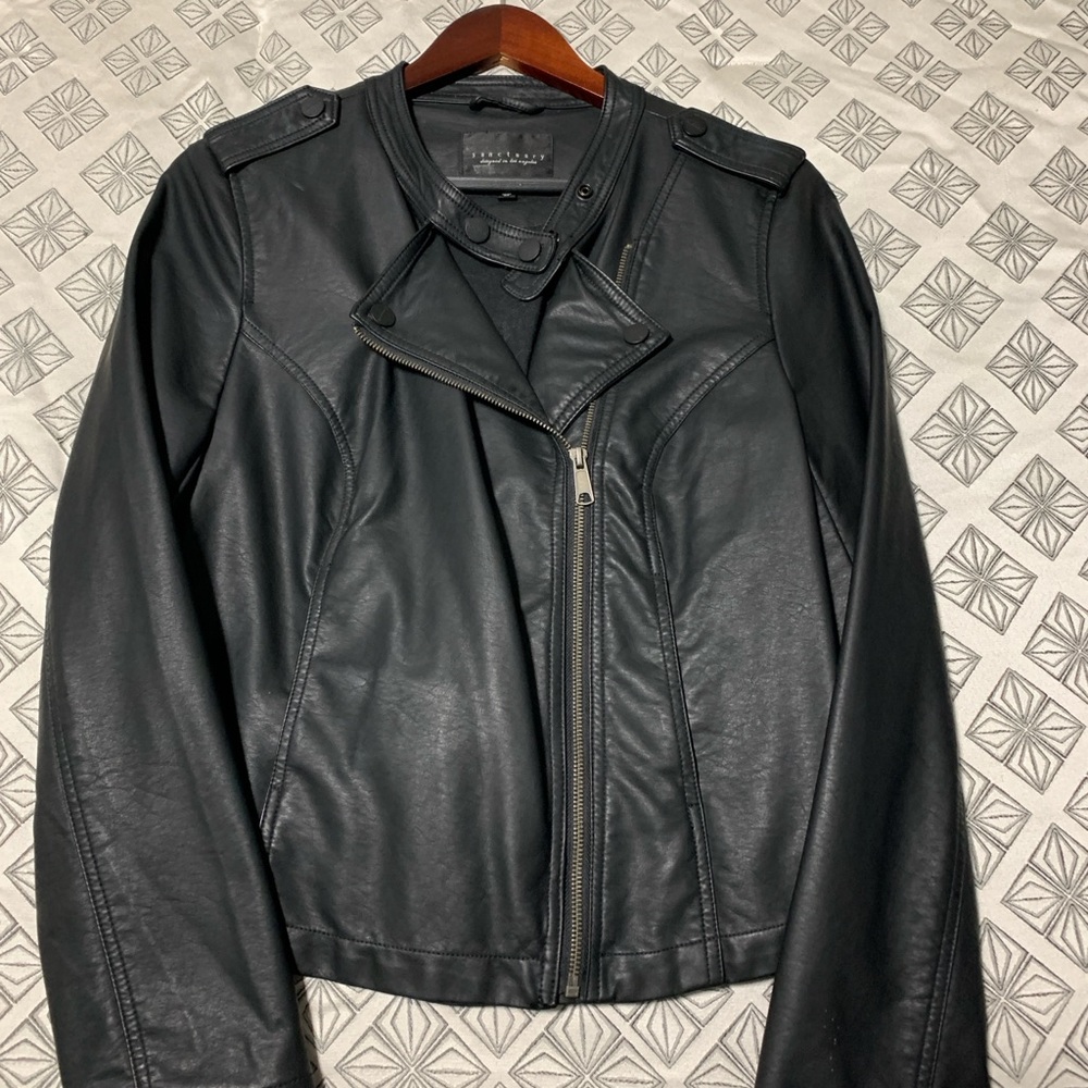 Sanctuary Black Leather Jacket